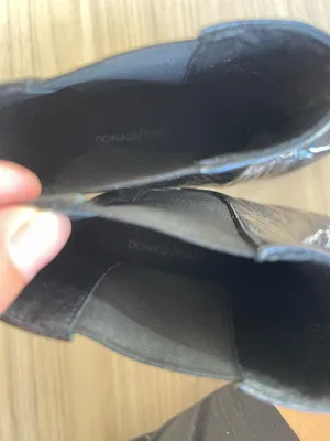 Donald J. Pliner Black Patent Chelsea Block Heel Ankle Boots thumbnail 7
