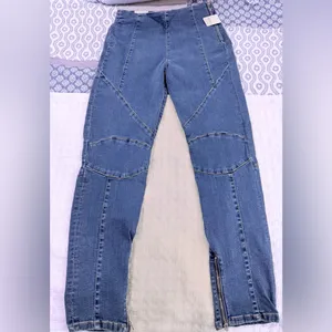 Free People’s We the Free Bella Moto Mid-rise Skinny Jeans, 30 NWT! thumbnail 5