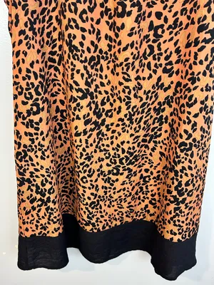 THML Leopard Animal Print Sleeveless Shift Mini Dress Size Small thumbnail 6