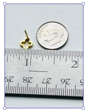 Anthropologie 18K Tarnish Res. Clover Stud Earrings thumbnail 3