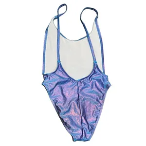 Dippin’ Daisy’s Color Shift Bathing suit Purple Blue Metallic Iridescent thumbnail 2