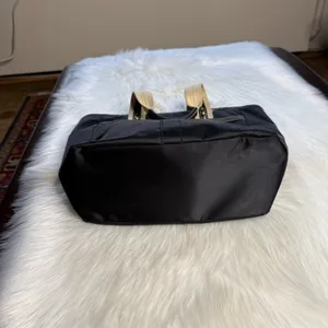 Coach Vintage Black Satin Double Handle Tote Bag thumbnail 4