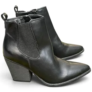 Naturalizer SOUL Micah Chelsea Boots Black Pointed Toe Block Heel Size 7 thumbnail 5