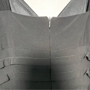 R&M Richards Women Gown 6P Black Rhinestone Ruched‎ Formal Mermaid Maxi Dress thumbnail 7