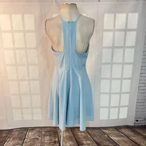 Lulu’s Call to Charms Light Blue Skater Dress size large thumbnail 9