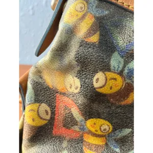 VTG Y2K Dooney & Bourke Bumble Bee Hobo Shoulder Bag Heart Charm Dust Bag thumbnail 9
