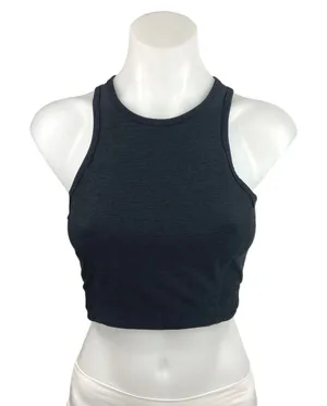 Outdoor Voices Black High Neck Racerback Workout Athletic Cropped Top Size S thumbnail 1