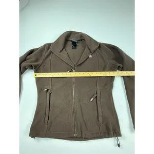 The North Face‎ Fleece Jacket Full Zip Pockets Brown Outdoors Womens S thumbnail 4
