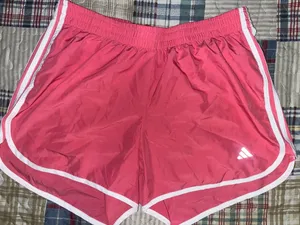 Pink adidas athletic shorts size xl thumbnail 1