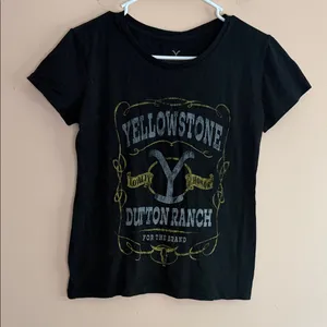 Yellowstone Dutton Ranch Black Short Sleeve Tee thumbnail 1