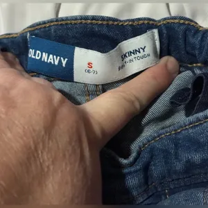 Old Navy Classic Blue Straight Leg Jeans thumbnail 2