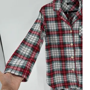 Lauren Ralph Lauren 2-Pc. Fleece Pajamas Set, Plaid, Size S holiday classic thumbnail 5