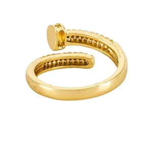 BRACHA Nail Ring in Gold One Size Womens Plated thumbnail 3