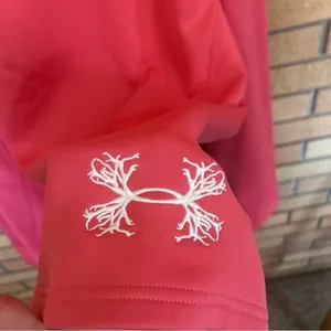 Under Armour Women's Pink/Coral 1/2 Zip Pullover Fleece Lined Size XL thumbnail 5