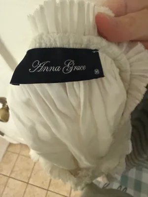 One shoulder white top thumbnail 2