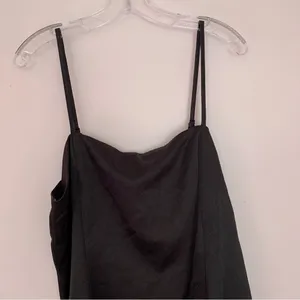 Lulus Start the Party Black Satin Sleeveless Mini Dress thumbnail 6