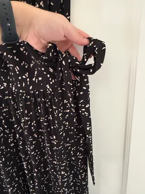 Kaileigh Black Wide-Leg Jumpsuit with Tie Waist thumbnail 4