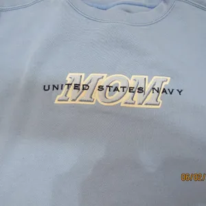 Jansport United States Navy MOM pullover Crewneck Sweater Blue Womens Small thumbnail 2