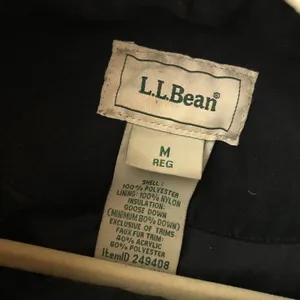 LL Bean Womens Long Parka Coat Puffer Full Zip Goose Down Insulation Black M thumbnail 5