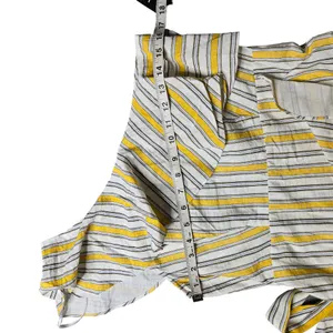 Lulus High Tide Yellow Striped One Shoulder Midi Dress‎ thumbnail 6