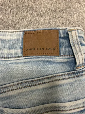 American Eagle Outfitters Light Wash Distressed Denim Shorts thumbnail 3