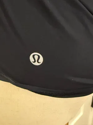 Lululemon Mix & Mesh Short Sleeve Tee Size 4 Black Tie Back Workout Pilates Yoga thumbnail 7