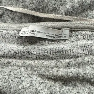 Zara Soft Grey Midi Sweater Dress Women’s Small thumbnail 2