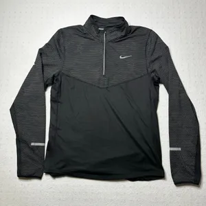 Nike Dri-FIT Running Quarter Zip Pullover Women’s Small Black thumbnail 1