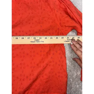 FREE PEOPLE Stars Align Cotton Eyelet Top in Orange Size M *‎ thumbnail 6