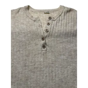 Abercrombie Fitch Soft A&F Cozy‎ Mocha Brown Henley Long Sleeve Top Womens M EUC thumbnail 5