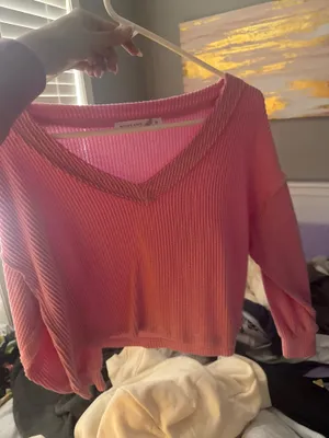 Altar'd State long sleeve v neck shirt thumbnail 3