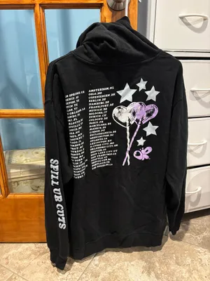 Olivia Rodrigo Guts Tour Sweatshirt Black Size L thumbnail 2
