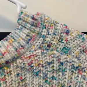 NWOT | Seven7 women’s multicolored plush sweater‎ — XL thumbnail 8
