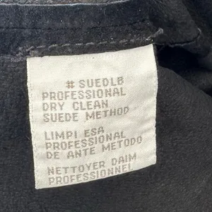 Vintage Jones New York Genuine Leather Suede Button Jacket‎ Shacket Shirt Blk 1X thumbnail 8