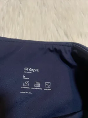 Gap Fit Women's Size Large Regular Maternity Leggings Compression Navy Uniform thumbnail 9