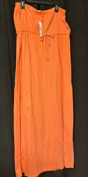 Tube Top Dress Orange Size L thumbnail 1