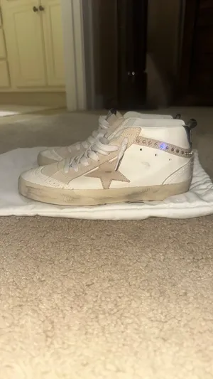 Golden Goose Mid-Star 36 Cream & White thumbnail 4