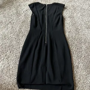 H&M Black dress with silver zipper thumbnail 4