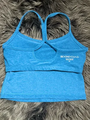 Spacedye Slim Racerback Cropped Tank Racerback Crop Tank Sport Bra Size XS thumbnail 5