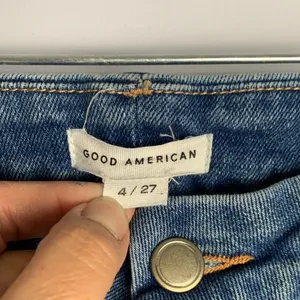 Good American size 4 27 split front flare jeans denim Classic Blue thumbnail 2
