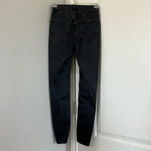 Free People Sabrina Button Front High Waisted Skinny Washed Black Gray Size 25 thumbnail 11
