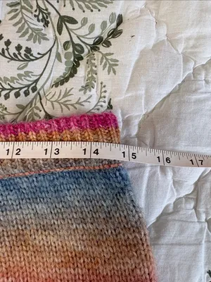 NWT Anthropologie Sunset Sweater Knit Maxi Skirt Pink Purple‎ Size 8 Wool Blend thumbnail 5