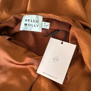 Hello Molly GET IN FORMATION SATIN MIDI DRESS‎ BROWN thumbnail 8