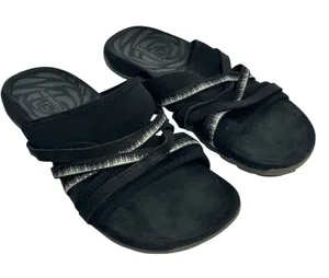 Merrell Womens Black Strappy Slide Sandals Comfort Walking Size 10 thumbnail 1