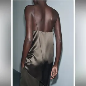 Zara ZW collection asymmetric‎ satin top thumbnail 3