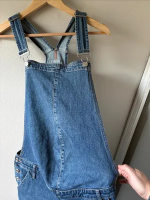 GAP 90s Style Denim Overalls thumbnail 3