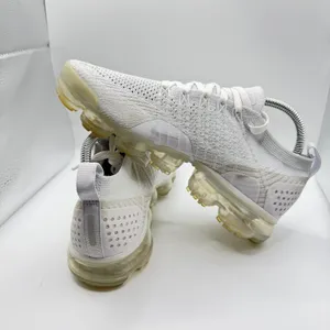 Nike Air Vapormax Flyknit 2 Triple White Vast Grey 942843-105 Women's Size 8.5 thumbnail 8