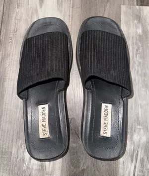 Steve Madden Sandals Platform Black thumbnail 1