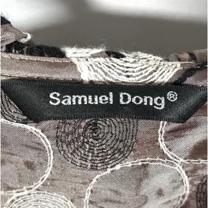 Vintage Samuel Dong Blazer‎ Jacket Womens Ruffle Embroidered Avant-garde L / X thumbnail 11