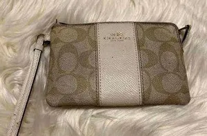 Coach Signature Clutch Wristlet - Elegant Tan thumbnail 1